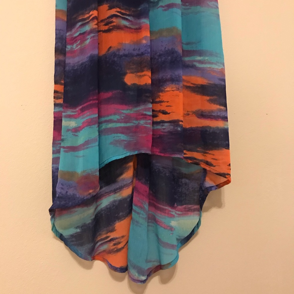 SALE!  Colorful High-Low Dress - Picture 3 of 7